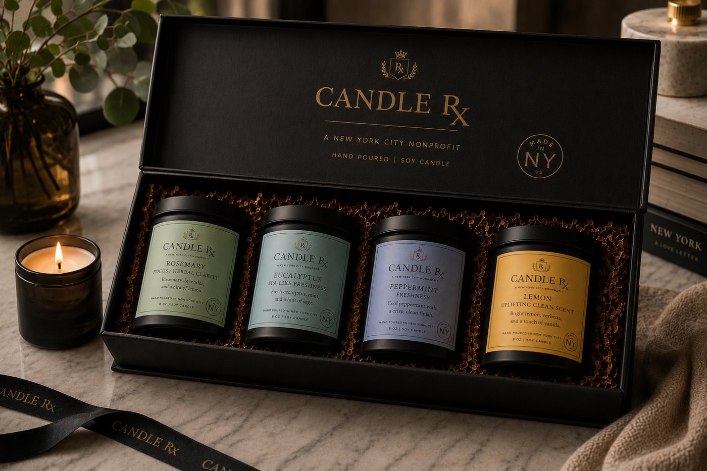Candle RX 4 candle gift box